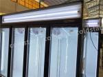Customize Supermarket Meat Showcase Display Vertical Freezer