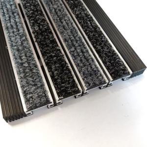 Wholesale Shopping Mall Supermarket Aluminum Entrance Mats For Schools Black Grey from china suppliers
