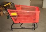 180L Pure Plastic Shopping Carts With Wheels , Custom Small Plastic Trolley