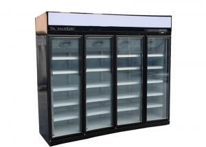 Wholesale Glass 4 Door Display Refrigerator 1700L R134a Upright GLASS DOOR FRIDGES, FREEZERS & COOLERS from china suppliers