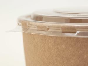 Wholesale Oil Resistant Brown Paper Bowls , Takeaway Noodles Disposable Food Containers from china suppliers