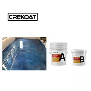 China Crystal Clear Waterproof Epoxy Floor Paint 1mm Anti Slip Epoxy Coating Zero VOC on sale