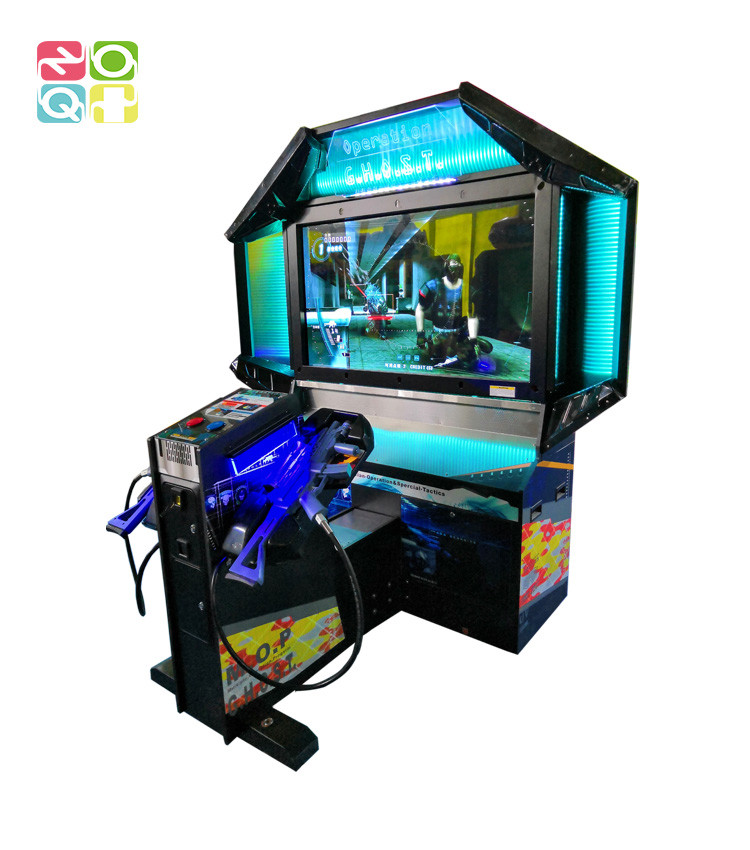 Amusement Simulating Shooting Arcade Machine Coin Operated With 55 Inch LCD