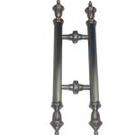 European Brass Door Handle 201 Tube and Zinc Allot Head American Gold Room