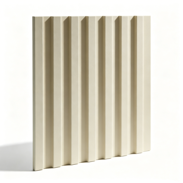 Solid Core PVC Fluted Wall Panels 150x8mm Grooved Cladding System Waterproof Texture for Room Divider Applications