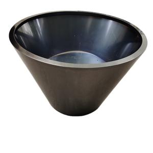 Wholesale High fashion glossy glazed black big flower pot outdoor round from china suppliers
