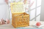 Wedding Money Box Holder With Sign, Large Rustic Wood Wooden DIY Envelop Gift