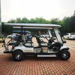 2023 Black 6 Seater Golf Cart 4x4 60V Lithium Battery 35mph