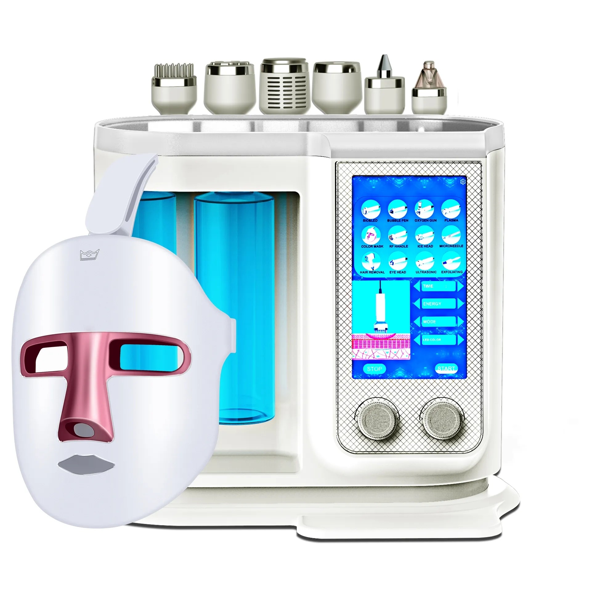 2023 Korea 7 In 1 Aqua Peeling Machine Hydro Oxyge Facial Diamond Dermabrasion Machine H2o2 Hydrafacials Machine.