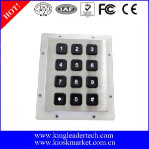 Wholesale Stainless Steel Backlit 12 Key Numeric Keypad With Matrix 3x4 from china suppliers