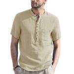 Stand Up Collar Heavyweight T Shirt Sport Breathable Short Sleeve