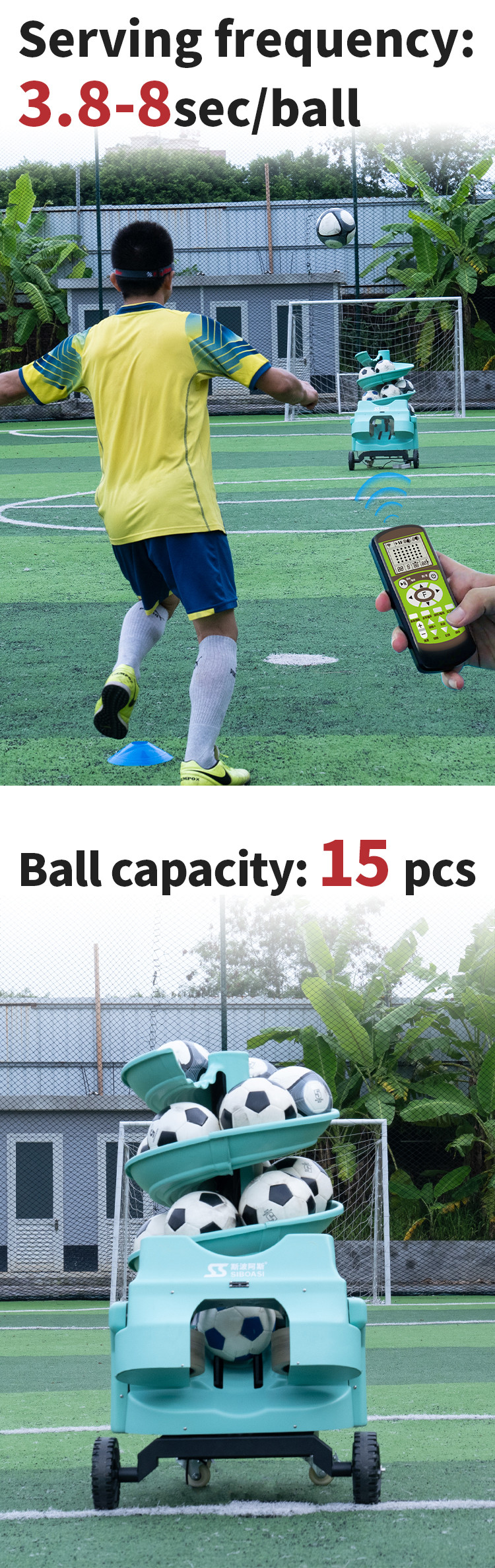 240V Football Ball Thrower