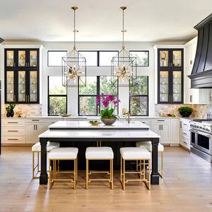 Wholesale ISO9001 Modern Wood Prefab Kitchen Cabinets Solution Assembled from china suppliers