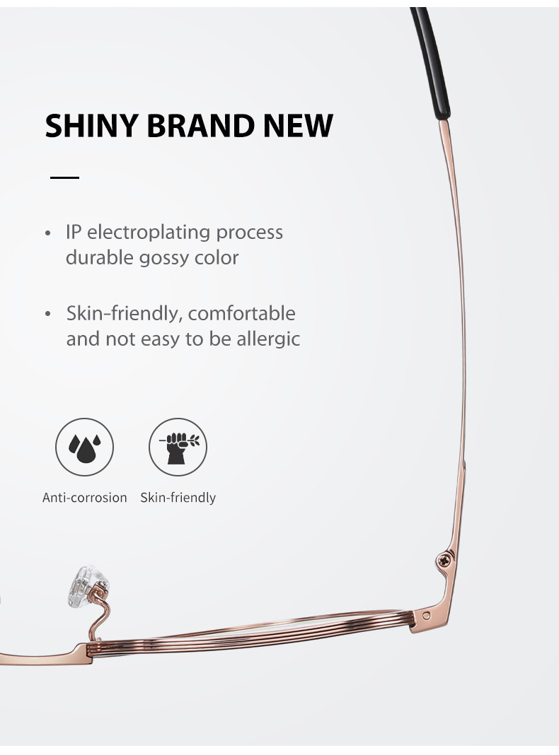 Women Men Titanium Frame Glasses Retro Round Clear Lens Eyeglasses