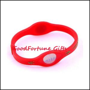 Wholesale Promotion Gift Silicon Energy/Power Wristband printed logo from china suppliers