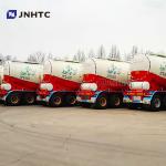 3 Axles 50 Cbm V-Type Bulk Cement Tank Semi Trailer For Transport Bulk Powder