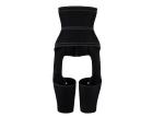 Waist And Thigh Trainer Black 2 Loop Belts Waist Thigh Trimmer MHW100024B