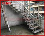 Steel Cable Stair VK98SC 304 Stainless Steel Railing Carbon Powder-coate Wooden