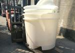 Round Heavy Duty Plastic Barrels For Storage / Forklift Shipping Over 100 Gallon