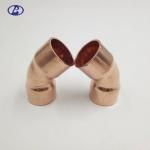 45 Degree Easy Bend Refrigeration Pipe Fittings Copper Pipe Elbow for HVAC and