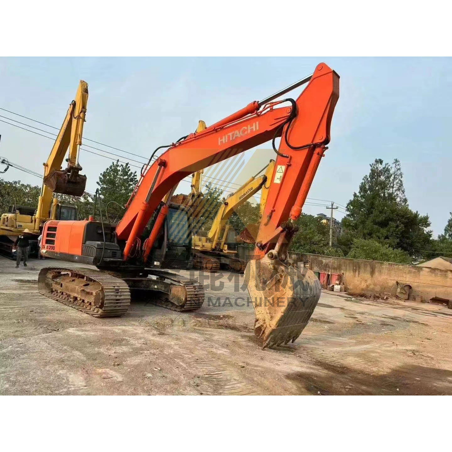 Secondhand Hitachi ZX200-5G 20Ton Excavator Japan Original Painting