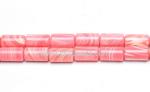 Red Synthetic Striped Turquoise Tubes Gemstone Bead Jewellery