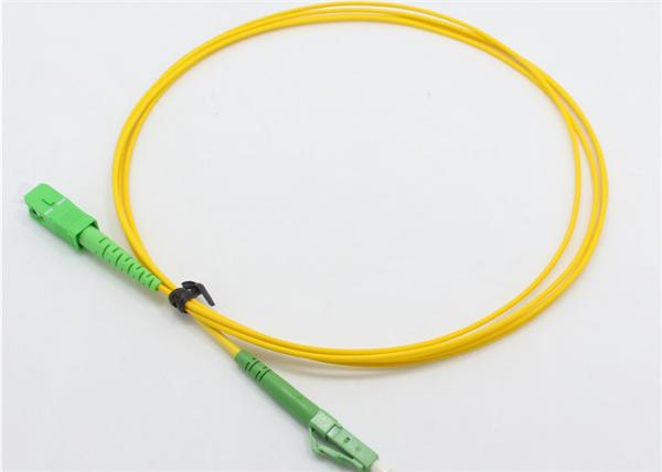 100% Clean No Dust Fibre Optic Patch Leads LC APC - SC APC SM 9 / 125 Simplex