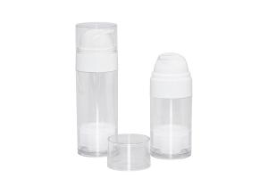 Wholesale Round PET Airless Dispenser Pump Bottle 50ml 80ml For Personal Care from china suppliers