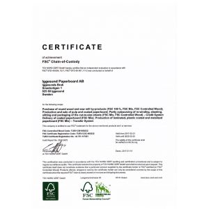 Guangzhou Rongxin Paper Packaging Co., Ltd. Certifications