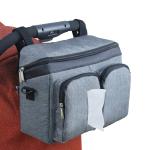 Polyester Baby Stroller Hanging Storage Bag 2 in 1