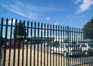 Wholesale Triple Pointed Steel Palisade Fencing Gates Easily Assembled Low Maintenance from china suppliers