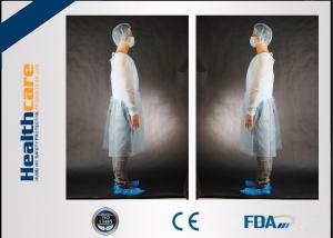 China PP/SMS/SMMS Disposable Exam Gowns Antibacterial Fluid Resistant on sale