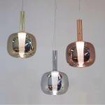 Chrome gold pendant light Glass Art luxury living room Restaurant Bar Dusk Dawn