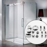 Sliding Glass Door Hardware for Shower Room Durable Heavy Duty Stainless Steel