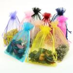 factory price beautiful cheap gift organza drawstring bag gift pouch Jeweller
