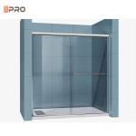 Aluminum Interior Noiseless Triple Sliding Glass Door Frameless Soundproof