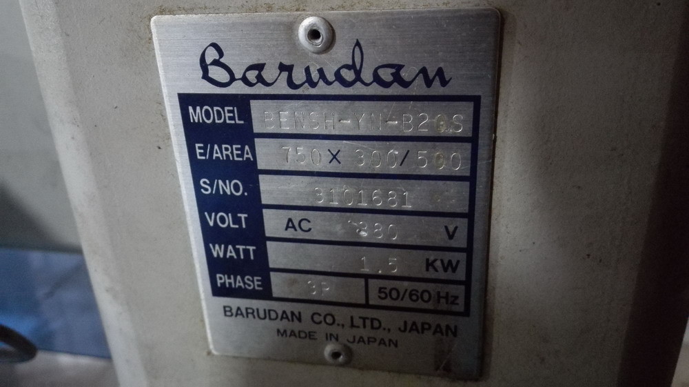 Second Hand Barudan Computerized Embroidery Machine 850rpm Work Speed