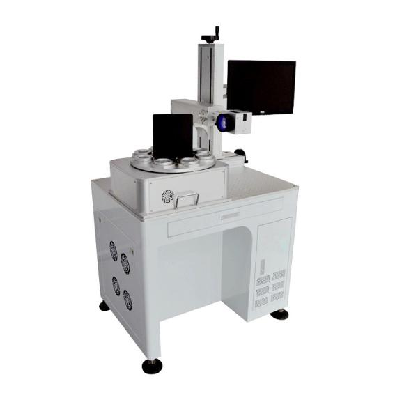 300 * 300 MM Fiber Laser Marking Machine Desktop Aluminum Engraving Name Plate