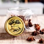 500ml 1000ml Food Grade Glass Pickle Jar Eco Friendly 17.2cm Height