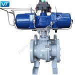 4" WCB Pneumatic Operated Ball Valve F316 STL Seat Class 300