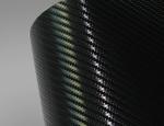 3D Colored Carbon Fiber Vinyl Wrap Film Bubble Free Slideable