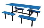 fiberglass or FRP dining table and square stool