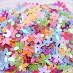 Glitter Sequins PET Art Craft Supplies Five-leaf Flower Loose Wedding Party