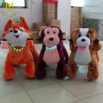 Hansel plush animal carnival rides for sale moving animals kids ride on car