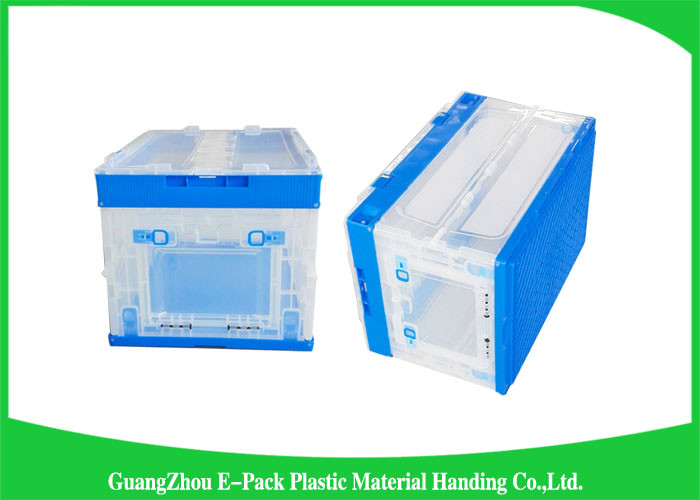 Solid Collapsible Plastic Containers , Foldable plastic storage bins