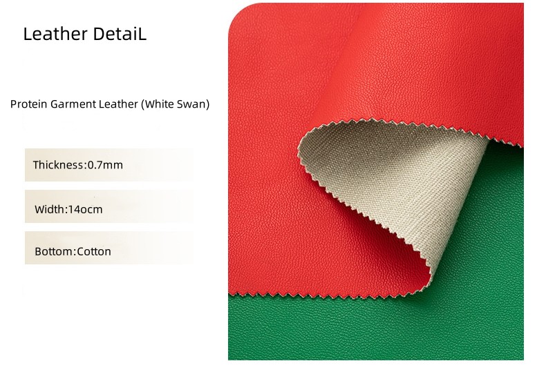 Customized Protein Garment PU Leather Washable Clothing 0.7mm Thickness