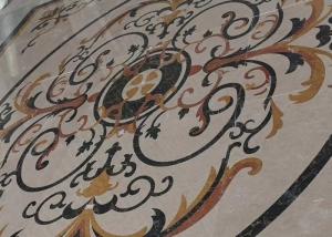 Wholesale Mixed Color Round Mosaic Medallion Floor Patterns For Hotel / Residential from china suppliers
