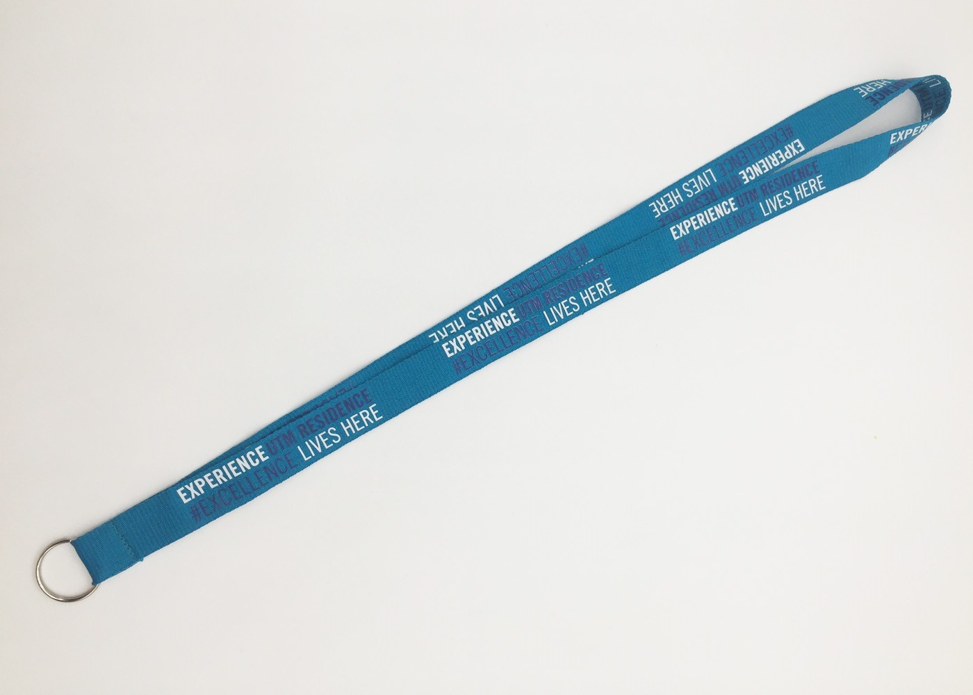 Red professionnal customized silk screened nylon lanyard with any logo
