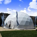 Luxury Inflatable Dome Tent Decoration Transparent Warm Glass Dome Tent