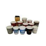 Embossed Food 16oz 390cc Paper Bowl Double Wall Kraft Paper Cups